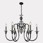 JSPHILO 6-333-6xE14 Shine Candle Arm Chandeliers