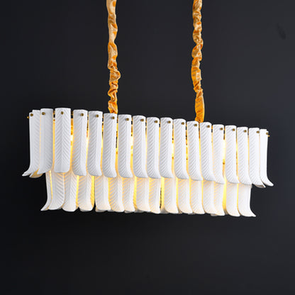 JSPHILO 6-336-12xE14 Shine Rectangular Chandeliers