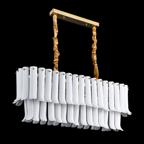 JSPHILO 6-336-12xE14 Shine Rectangular Chandeliers