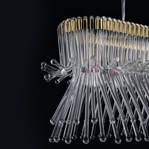 JSPHILO 6-348-8xE14 Shine Rectangular Chandeliers
