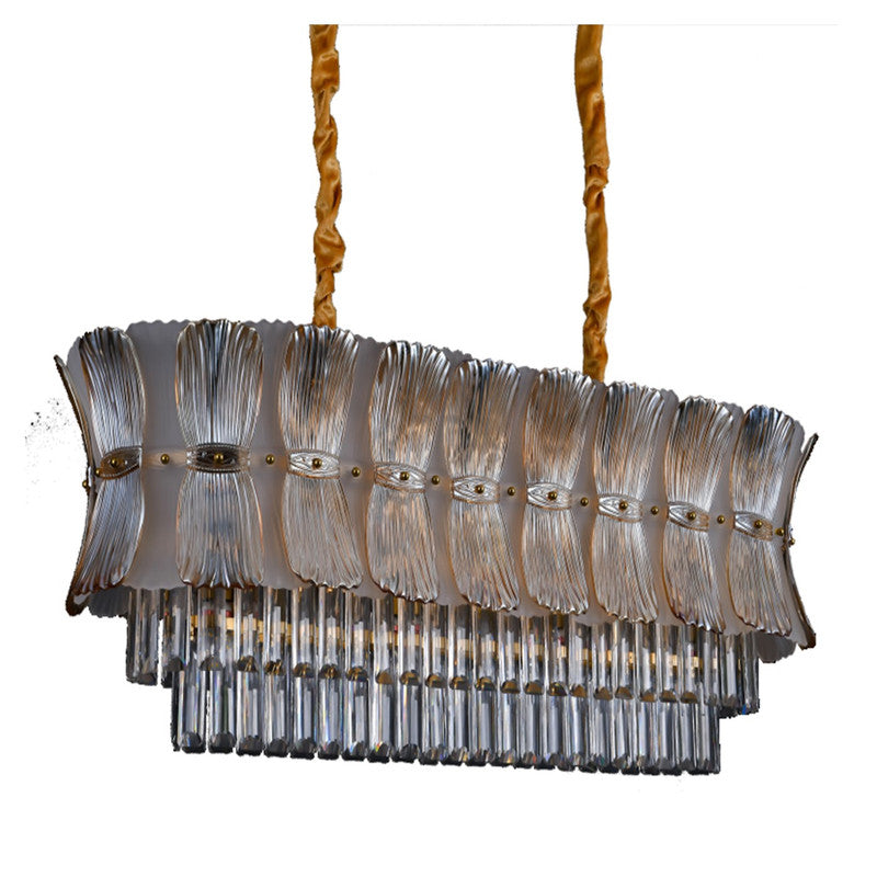 JSPHILO 6-356-12xE14 Shine Rectangular Chandeliers