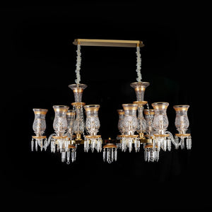 JSPHILO 6-375-10xE14 SHINE Rectangular Chandeliers