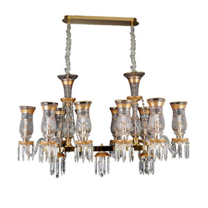 JSPHILO 6-375-10xE14 SHINE Rectangular Chandeliers