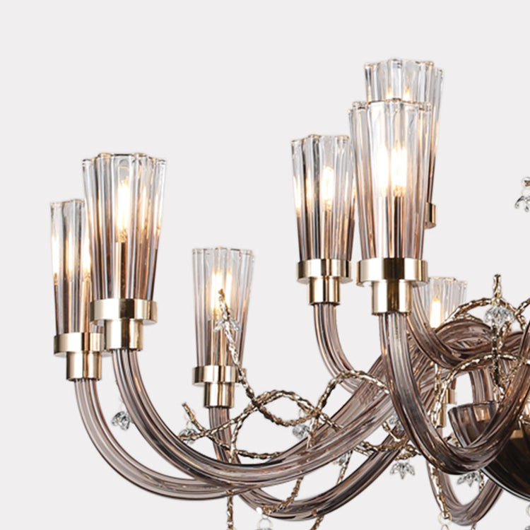 JSPHILO 6-384-10+5xE14 Shine Luxury Chandelier
