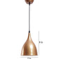 Gold Metal Hanging Light -6-Golden-Wh - Included Bulb
