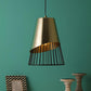 Gold Metal Hanging Light - 6003 - Included Bulb