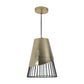 Gold Metal Hanging Light - 6003 - Included Bulb