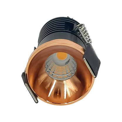 6061-15w-Rose gold Colored Reflector Cob Downlight