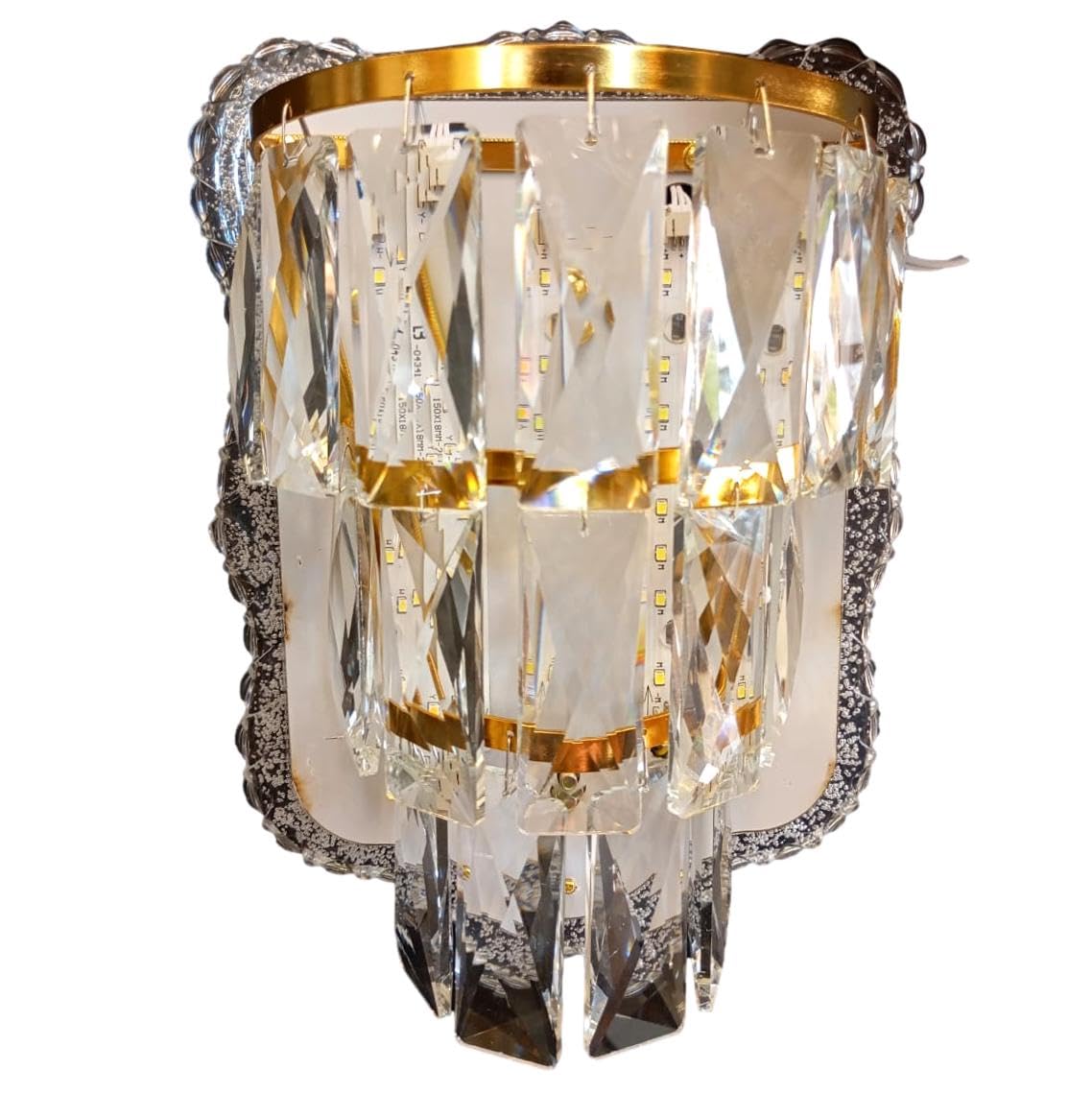 ELIANTE by Jainson Lights | Acrylic Clear Base Wall Light | Clear Crystal Shade | Inbult Led - 3in1 - Warm, Neutral & White | CC-K6545 Hanging Lights for Living Room