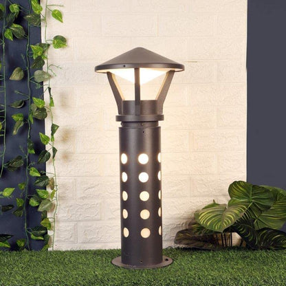 ELIANTE Gris Aluminum Die Cast Bollard Light Gray for Living Room, Bedroom, Dining Room, Kitchen | by Jainsons Lights