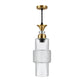 Eliante Fluted Pendant Light – Clear Glass, Gold Metal (80127-1LP-Clear)
