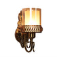 Antique Gold Iron Wall Light - E27 holder - without Bulb - 6120-1W