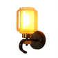6121-1W ELIANTE Glass Wall Light White and Gold Wall Lamp for Living Room, Bedroom, Dining Room, Kitchen - without Bulb