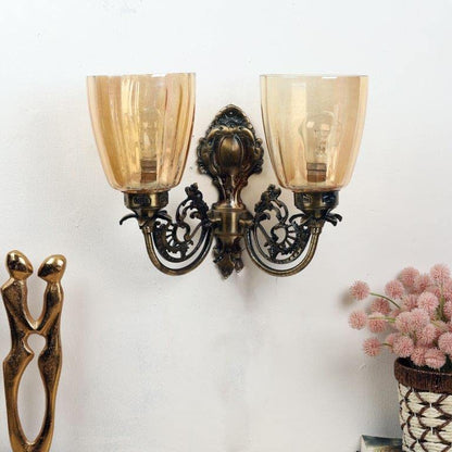 ELIANTE Flashing Antique Brass Aluminium Wall Lights -W-1122-2W - Without Bulb | by Jainsons Lights