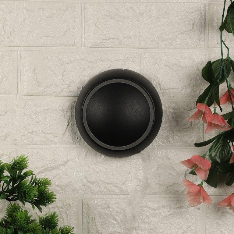 ELIANTE Gloomy Aluminium Outdoor Black for Living Room, Bedroom, Dining Room, Kitchen | by Jainsons Lights