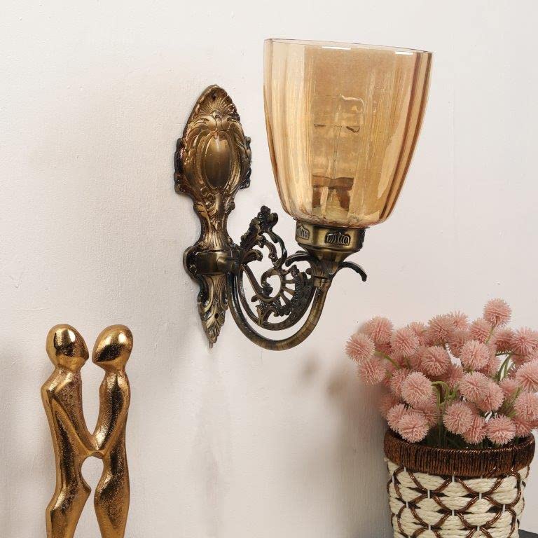 ELIANTE Metal Wall Light Golden for Living Room, Bedroom, Dining Room, Kitchen | W-1122-1W-JSL