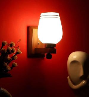Eliante Insolite Brown Wood Wall Light 6140-1W