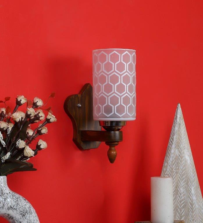 Eliante Ester Brown Wood Wall Light 6141-1W