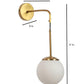 Whelve Gold Iron Wall Light by Eliante by Jainsons Lights |