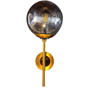 ELIANTE by Jainson Lights | Metal Gold Base Wall Light | Clear Glass Metal Shade | E-27 Holder | Without Bulb | CC-1170