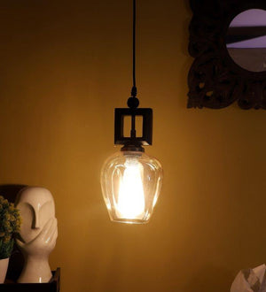 Eliante Bellos Brown Wood Hanging Light 6160-1LP