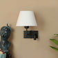 Eliante Bedside Reading Wall Light – Black, Fabric Shade (JS-5132-BLACk)