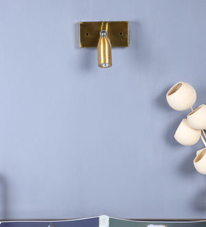 ELIANTE Lumora 7 Watt LED Gold Iron Spot Light | LED Wall Spot Light Indoor Downlight Wall Spot Lamps Adjustable Accent Wall Down Lighting for Kitchens Island Museums Offices Ceiling Lamp