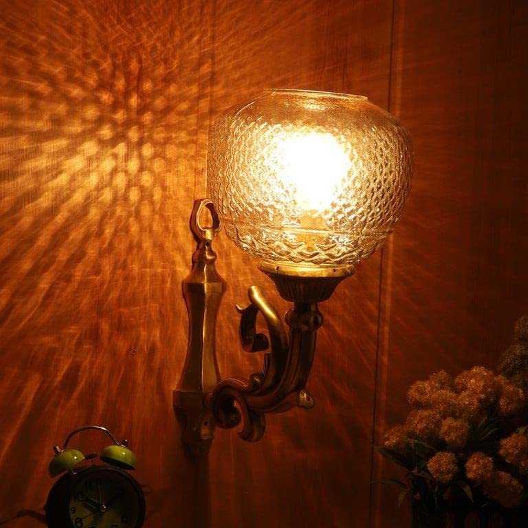 ELIANTE Latón Wall Light Gold Brass for Living Room, Bedroom, Dining Room, Kitchen | by Jainsons Lights