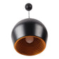 ELIANTE -Modern Black - Gold Metal Single Hanging Light by Jainsons Lights - BK-HALMET-Gold - Without Bulb | by Jainsons Lights