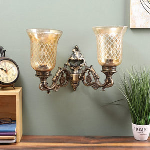 ELIANTE Antique Brass Metal Wall Light by Jainsons Lights - Without Bulb - no-145-2w-golden | by Jainsons Lights