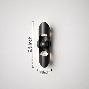 Eliante Up-Down Outdoor Wall Light – Black, 2-Way (42458-7W-WW-BLACK)