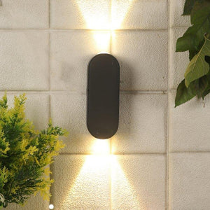 ELIANTE Crystal Aluminium Outdoor Wall Light Grey for Living Room, Bedroom, Dining Room, Kitchen | by Jainsons Lights