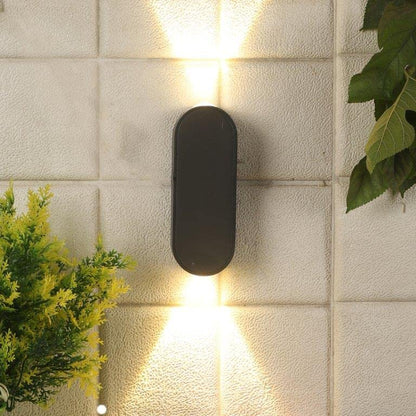 ELIANTE Crystal Aluminium Outdoor Wall Light Grey for Living Room, Bedroom, Dining Room, Kitchen | by Jainsons Lights