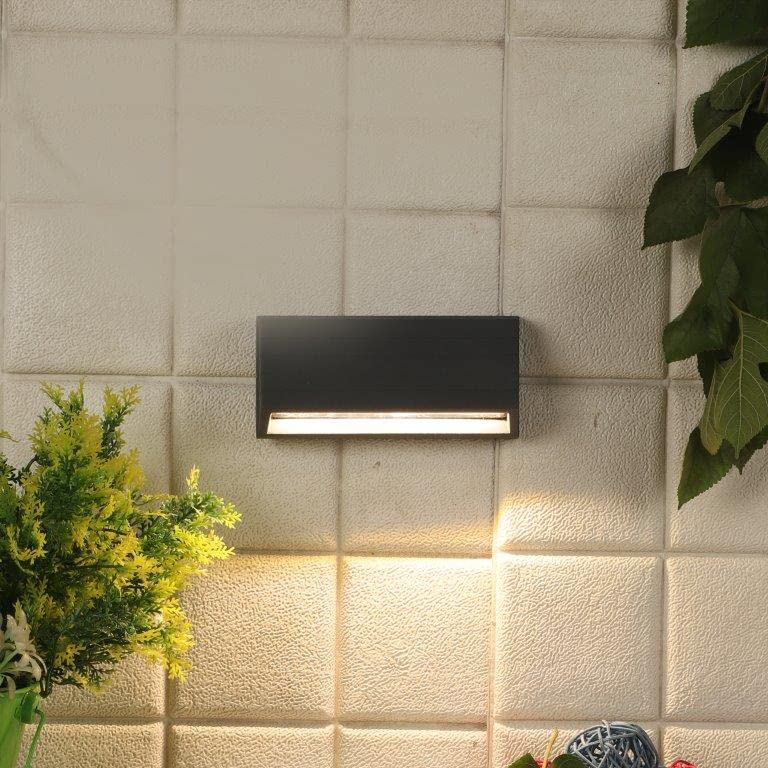 ELIANTE Crimson Aluminium Outdoor Wall Light Grey for Living Room, Bedroom, Dining Room, Kitchen | by Jainsons Lights