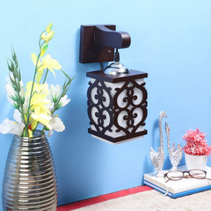 ELIANTE Wood Wall Light Black Wall Lamp for Living Room, Bedroom, Dining Room, Kitchen | by Jainsons Lights