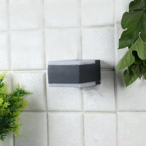 ELIANTE Low-Powered Grey Aluminium Outdoor Wall Light by Jainsons Lights - Ultima-2X5W - Without Bulb | by Jainsons Lights