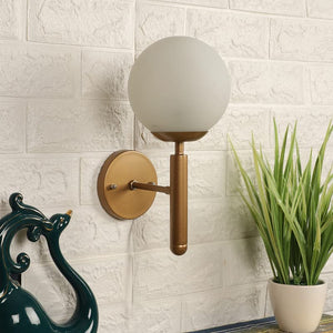 ELIANTE Dorada Metal Wall Light Gold for Living Room, Bedroom, Dining Room, Kitchen | 3 Years Warranty | Free - LED LAMP