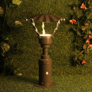 ELIANTE Grey Aluminium Gate Light -Parachute-G-L - Without Bulb | by Jainsons Lights