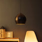 ELIANTE -Modern Black - Gold Metal Single Hanging Light by Jainsons Lights - BK-HALMET-Gold - Without Bulb | by Jainsons Lights