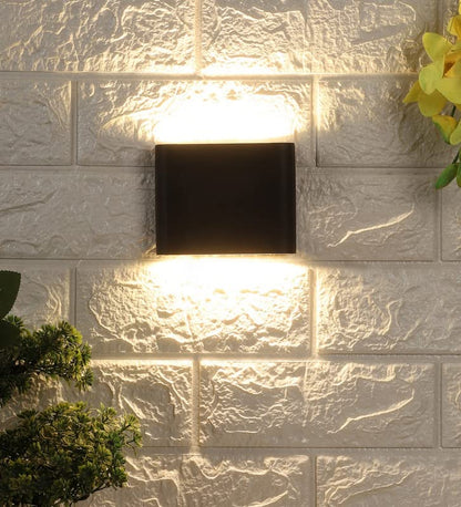 ELIANTE Black Metal Outdoor Wall Light by Jainsons Lights - Without Bulb - 42105-WW-BK-UP+DN | by Jainsons Lights