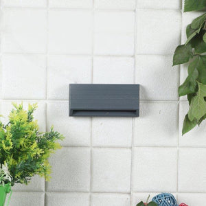 ELIANTE Crimson Aluminium Outdoor Wall Light Grey for Living Room, Bedroom, Dining Room, Kitchen | by Jainsons Lights