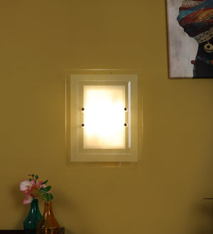 ELIANTE Cantando White Iron Wall Light | E27 Holder, | 3 Years Warranty | Free - LED LAMP