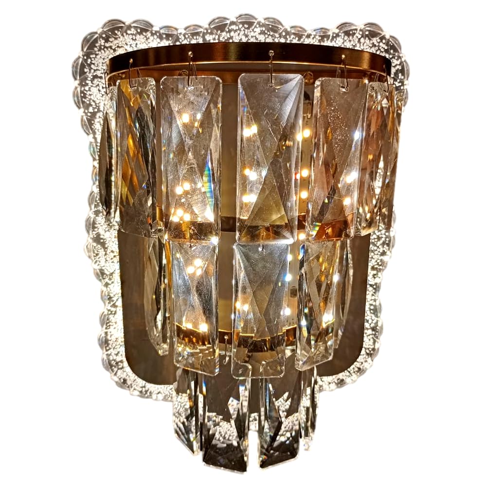 ELIANTE by Jainson Lights | Acrylic Clear Base Wall Light | Clear Crystal Shade | Inbult Led - 3in1 - Warm, Neutral & White | CC-K6545 Hanging Lights for Living Room
