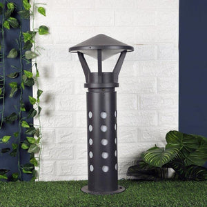 ELIANTE Gris Aluminum Die Cast Bollard Light Gray for Living Room, Bedroom, Dining Room, Kitchen | by Jainsons Lights