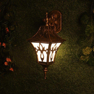 ELIANTE Aluminium Gate Light Antique Gold for Living Room, Bedroom, Dining Room, Kitchen | 444-1W-M-JSL