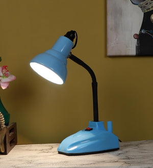 ELIANTE Voeus Navy Blue Acrylic Table Lamp | E27 Holder | 3 Years Warranty | Free - LED LAMP