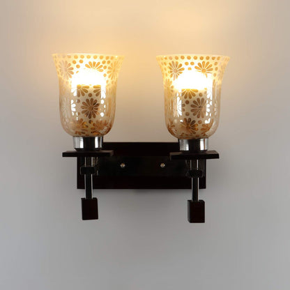 ELIANTE Wood Wall Light Black for Home for Living Room, Bedroom, Dining Room, Kitchen | by Jainsons Lights