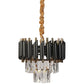 Eliante Torrica Crystal LED Chandelier – Black & Gold (1015-300MM-LED)