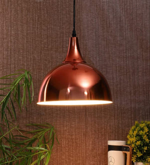 ELIANTE Gold Metal Hanging Light by Jainsons Lights - Without Bulb - 10"-Shade-Copper | by Jainsons Lights