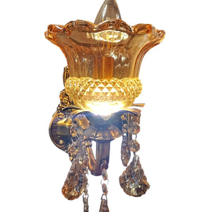 ELIANTE by Jainson Lights | Metal Gold Base Hanging Light | Rose Gold Glass Shade | E14 Holder | Without Bulb | CC-9803